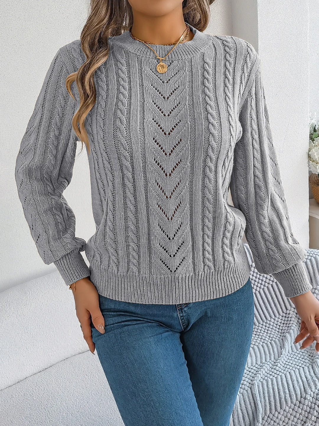 Aria - Cable Knit Jumper