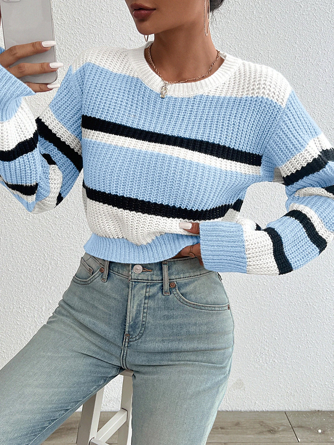 Harper - Stripe Knit Jumper
