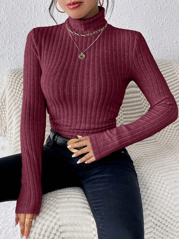 Raya - Ribbed Roll Neck