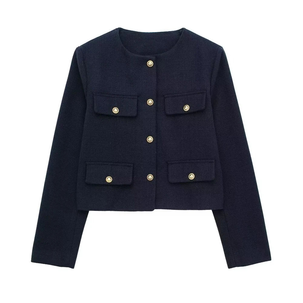 Odessa - Cropped Button Jacket
