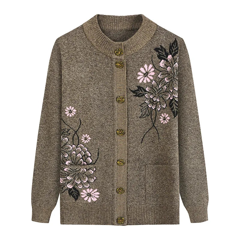 Marielle - Embroidered Knit Cardigan