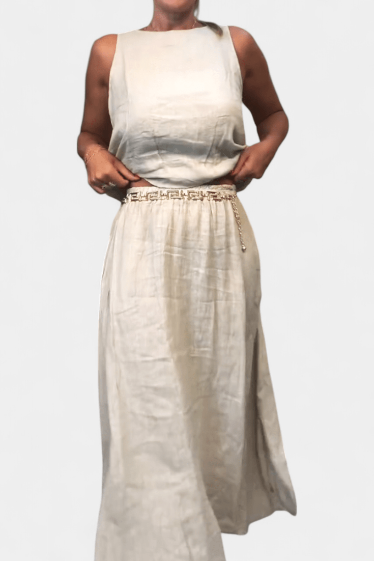 Meliora | Sleeveless Jacket &amp; Skirt