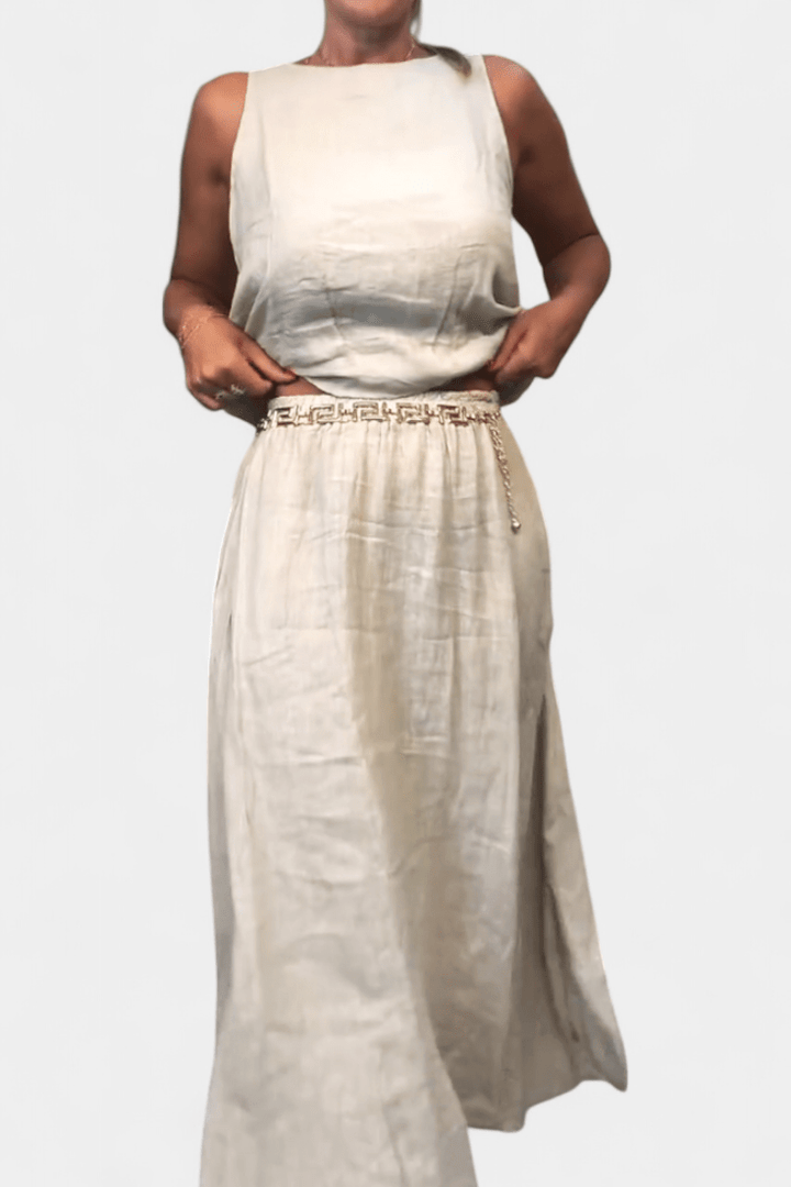Meliora | Sleeveless Jacket &amp; Skirt
