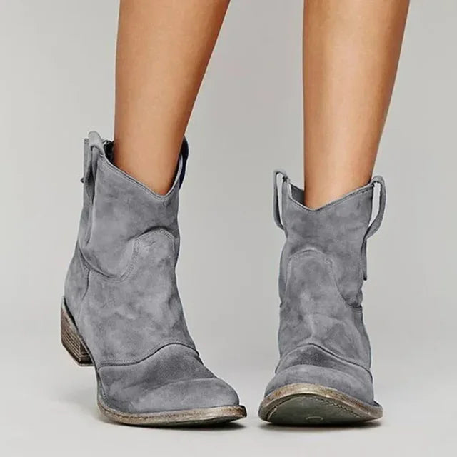 Sienna - Vintage Western Ankle Boots