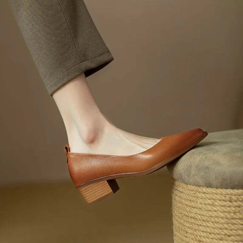 Sandra | Classic Block Heel Pumps