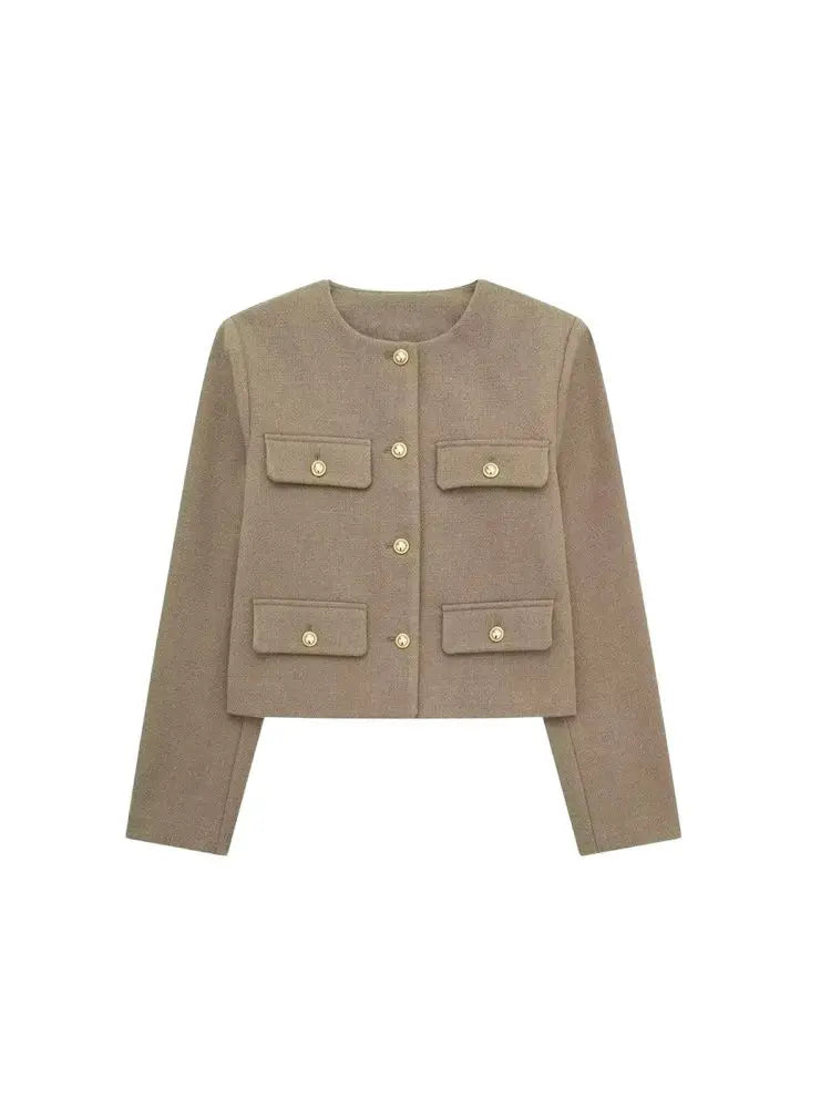 Odessa - Cropped Button Jacket
