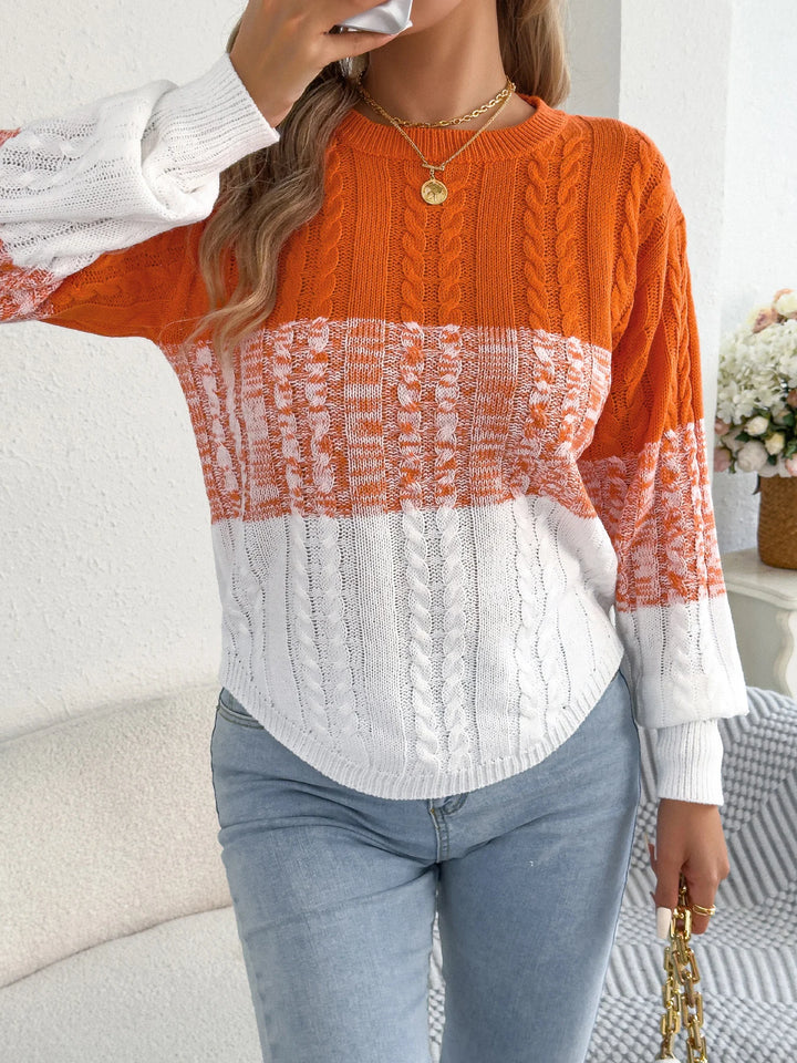 Elara - Colourblock Knit Jumper