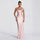 Velixa | Pleated Fishtail Gown - Pink