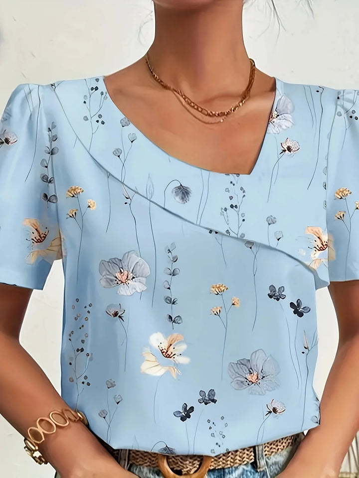 Grace - Soft Butterfly Print Blouse
