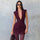 Vireza | Ruched Mini Dress - Wine Red