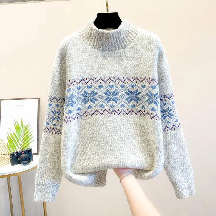 Nadine | Elegant Jacquard Knit Sweater