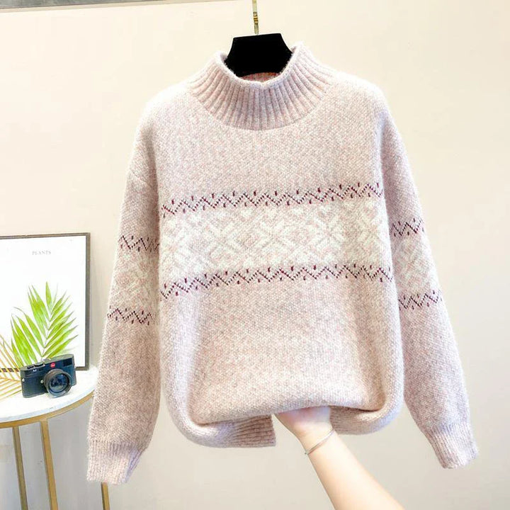 Nadine | Elegant Jacquard Knit Sweater