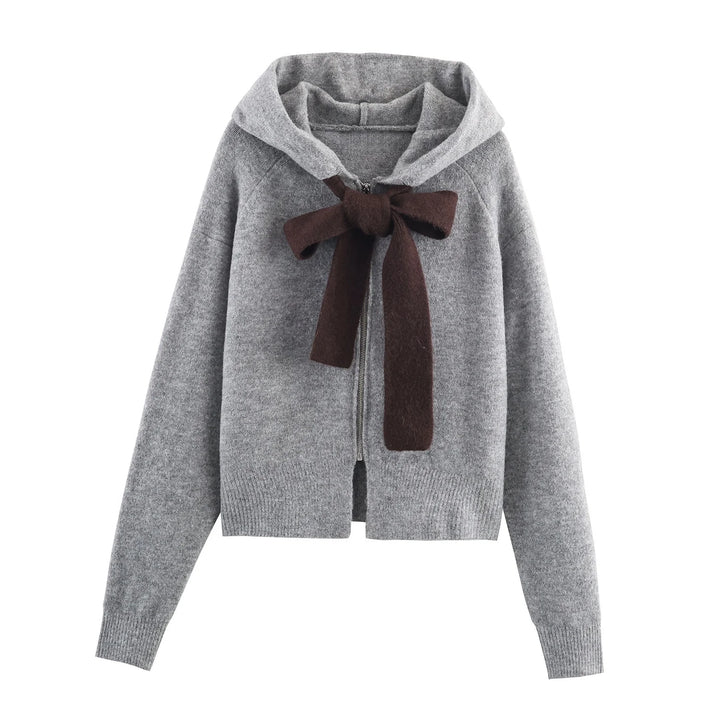 Mila - Bow Hooded Knit