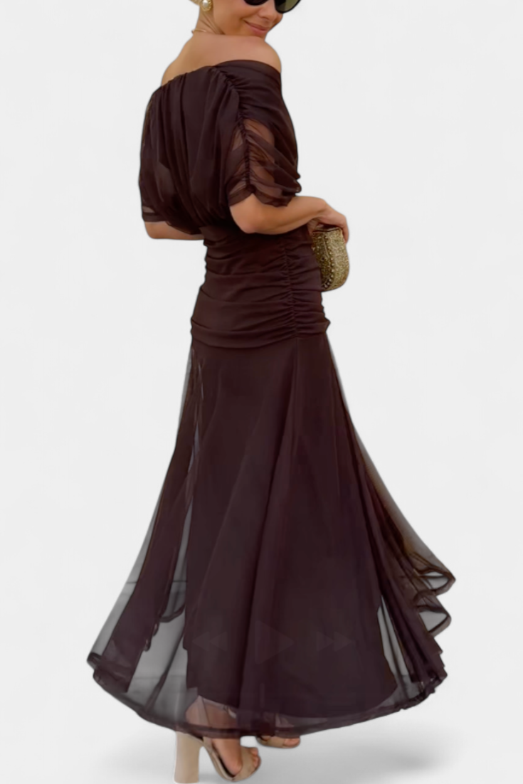 Elaya | Off-Shoulder Evening Dress