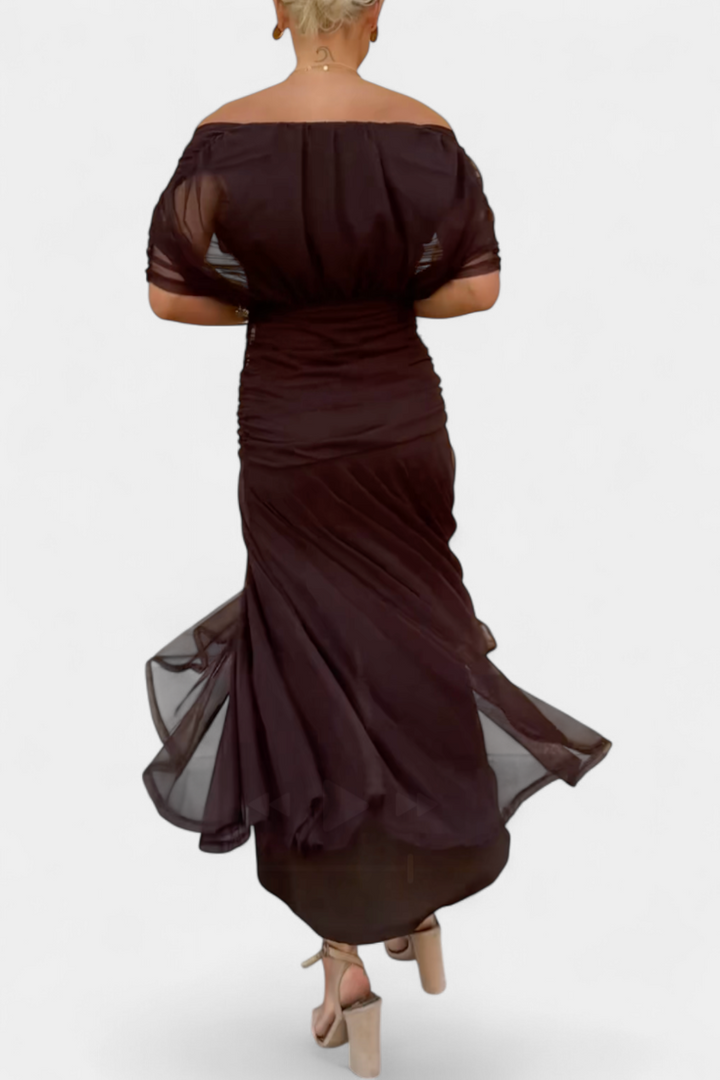 Elaya | Off-Shoulder Evening Dress