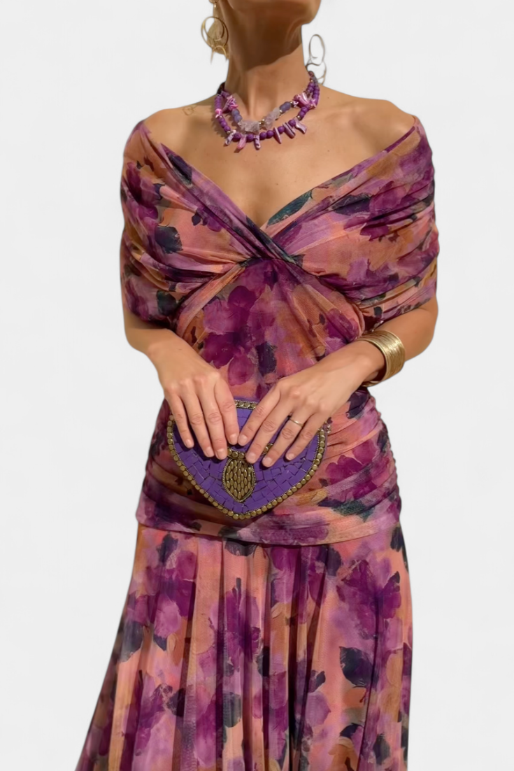Elaya | Off-Shoulder Evening Dress