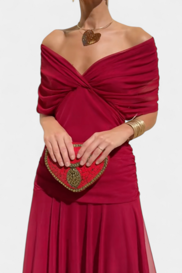 Lowenna | Elegant Off-Shoulder Dress