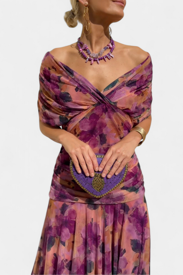 Elaya | Off-Shoulder Evening Dress