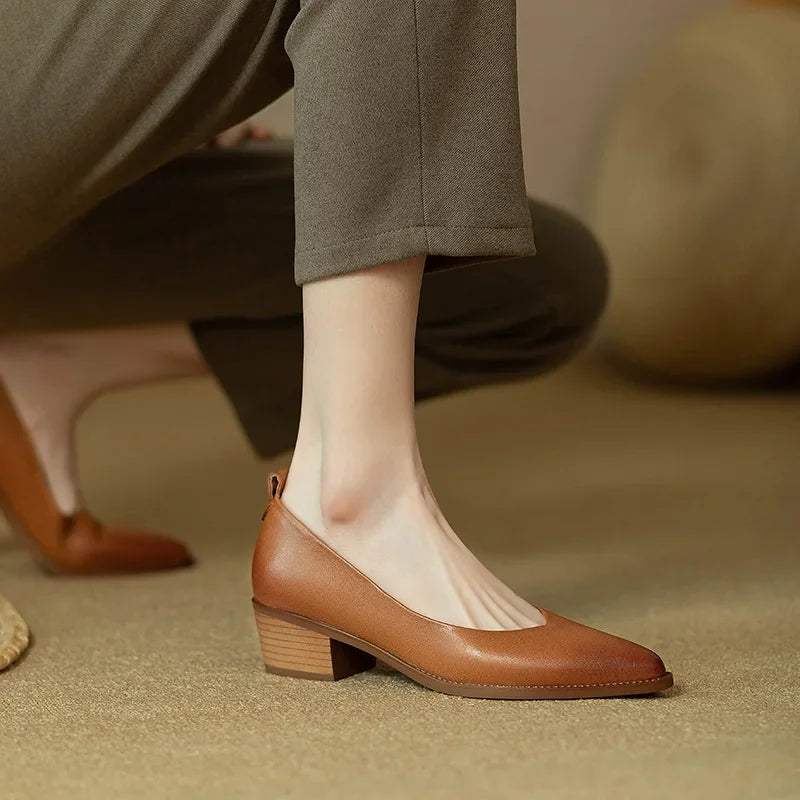 Sandra | Classic Block Heel Pumps