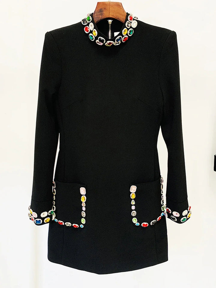 Delilah | Rhinestone Mini Dress