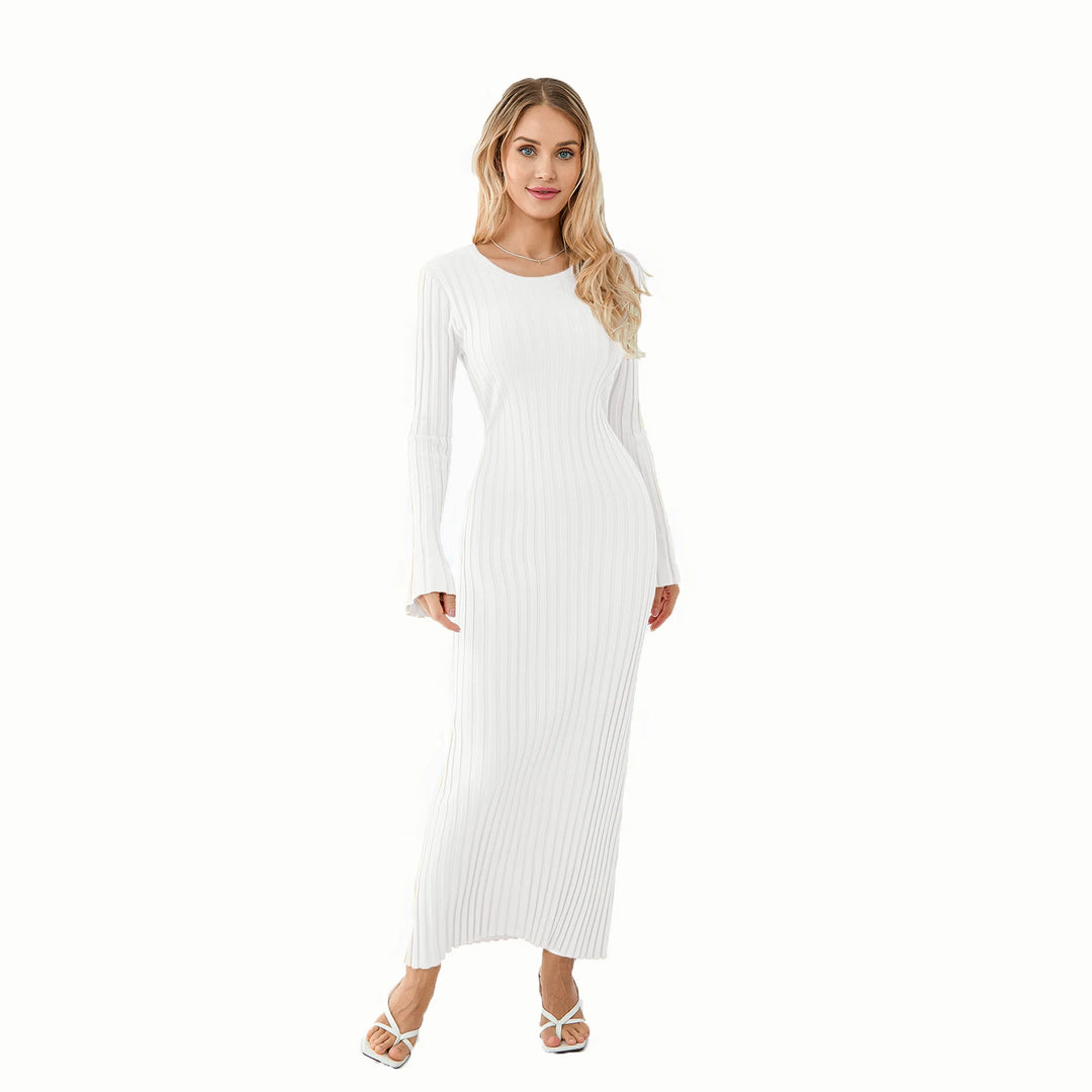 Mia - Ribbed Knit Maxi Dress