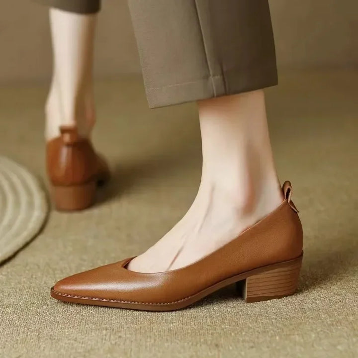 Sandra | Classic Block Heel Pumps