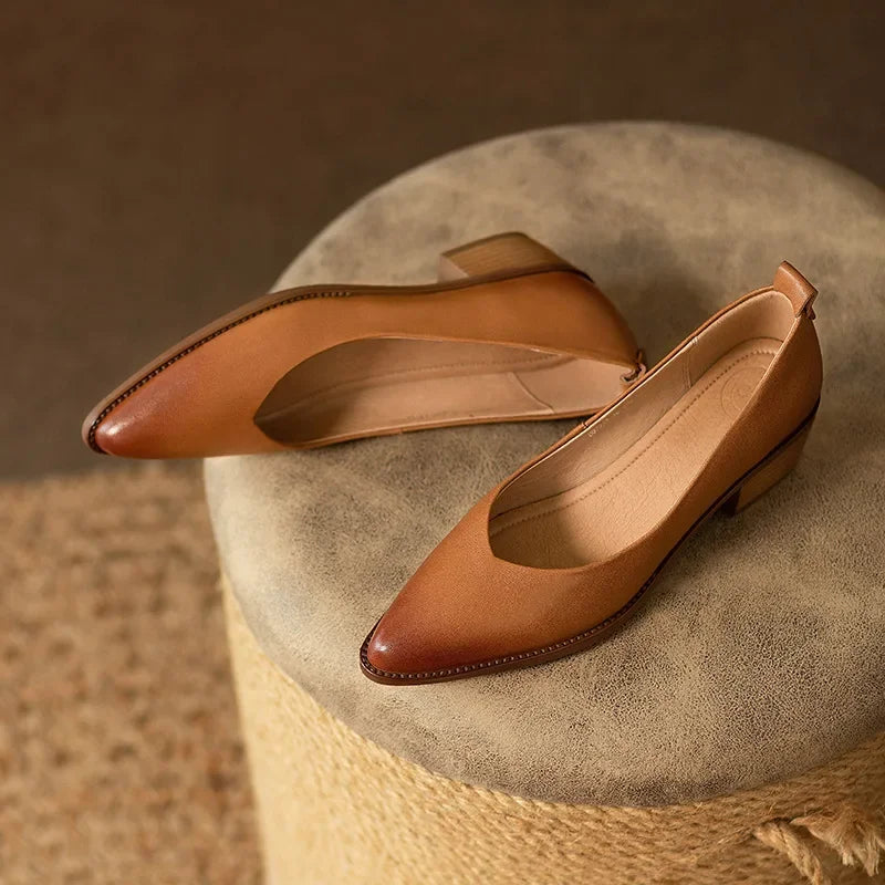 Sandra | Classic Block Heel Pumps