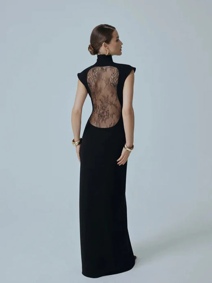 Zyra | Lace Back Maxi Dress