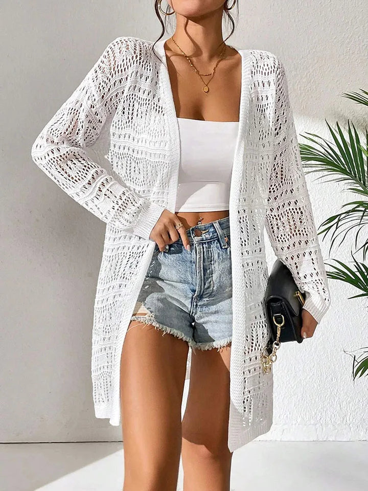 Aspen - Openwork Longline Cardigan