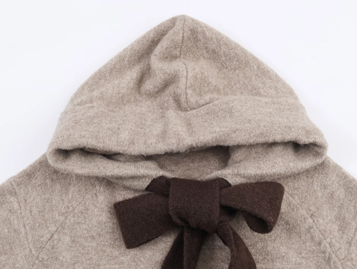 Mila - Bow Hooded Knit