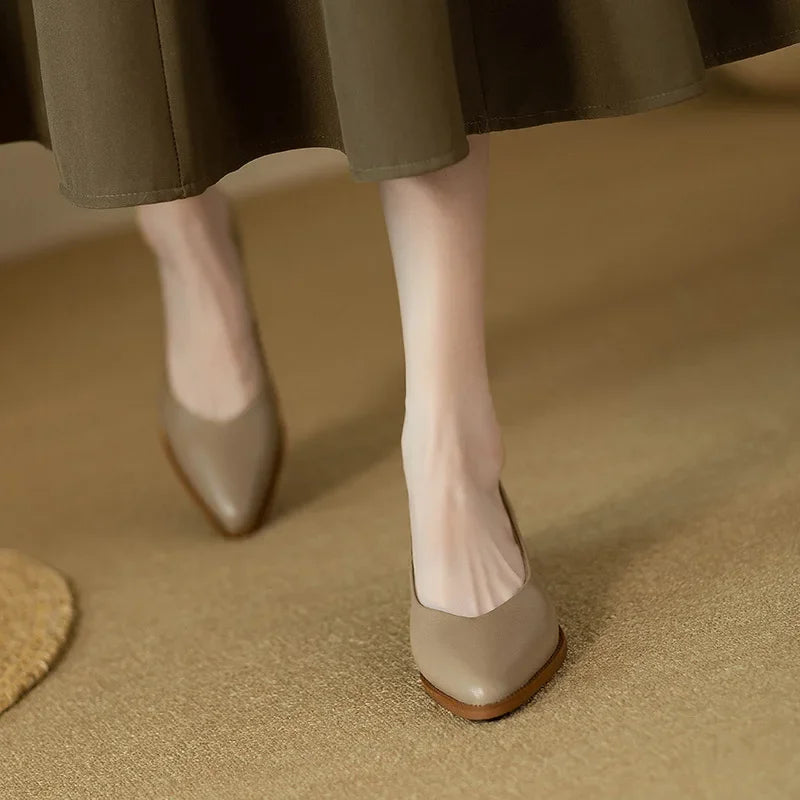 Sandra | Classic Block Heel Pumps