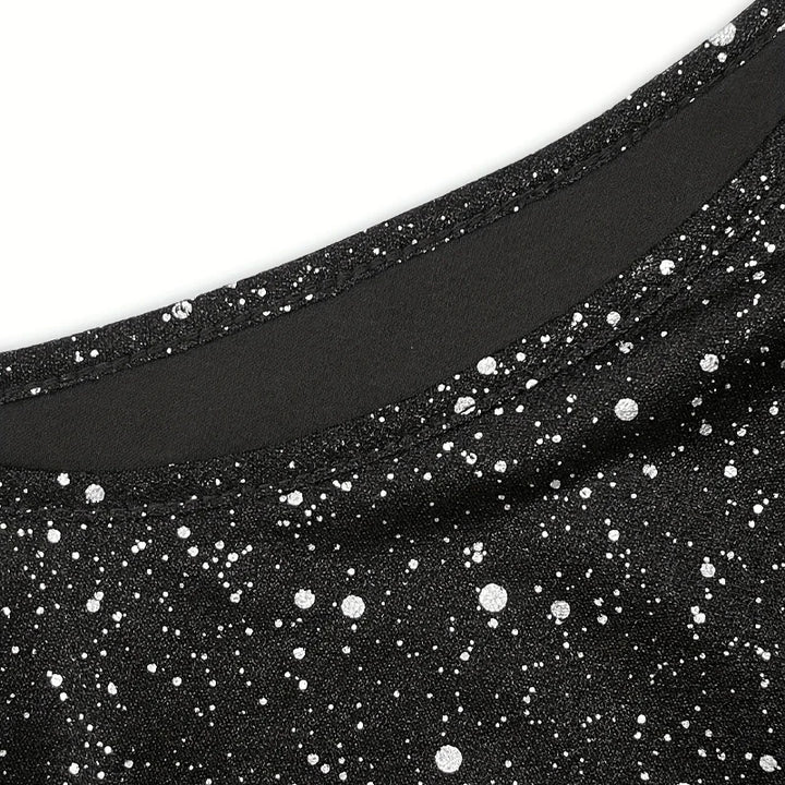 Midnight Sparkle Mesh Top