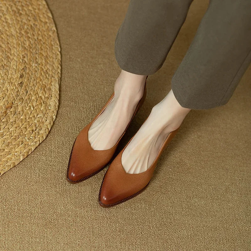 Sandra | Classic Block Heel Pumps