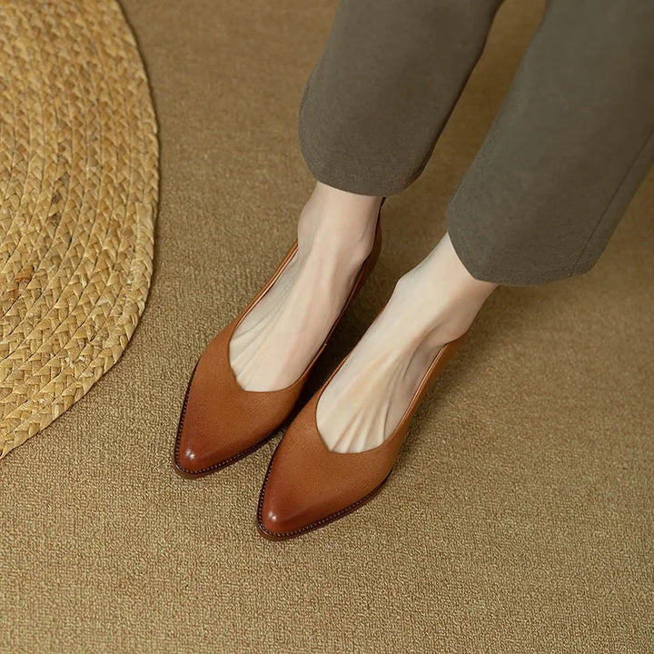 Sandra | Classic Block Heel Pumps