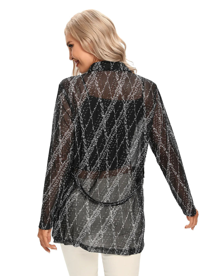 Scarlett - Sheer Print Shirt
