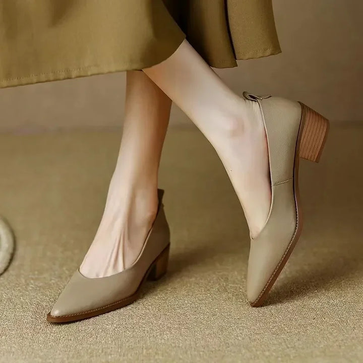 Sandra | Classic Block Heel Pumps