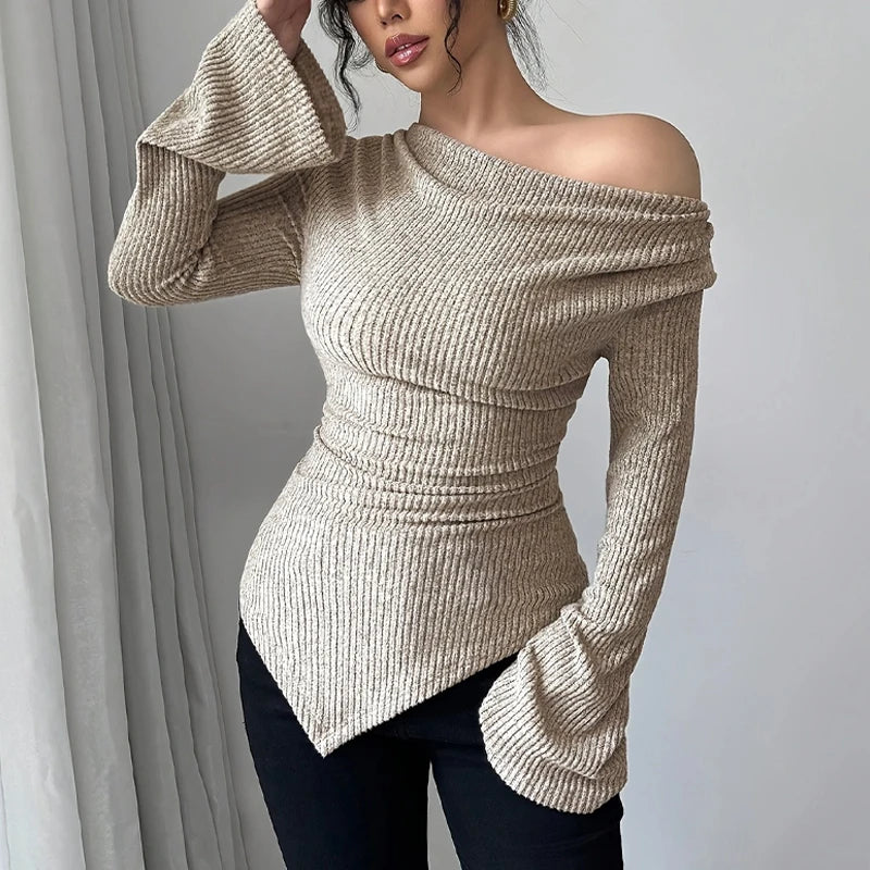 Sienna - Off-Shoulder Knit Top