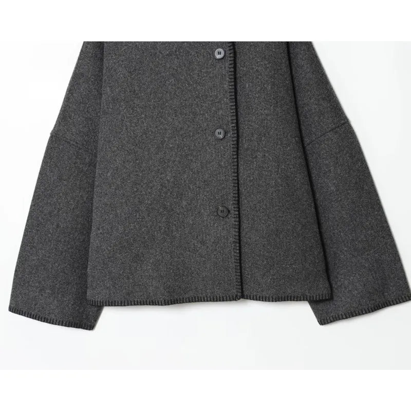 Elowen - Oversized Wool-Feel Jacket