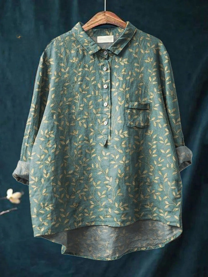 Tiziana | Linen Pattern Blouse