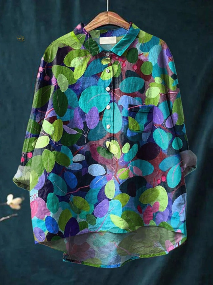 Tiziana | Linen Pattern Blouse