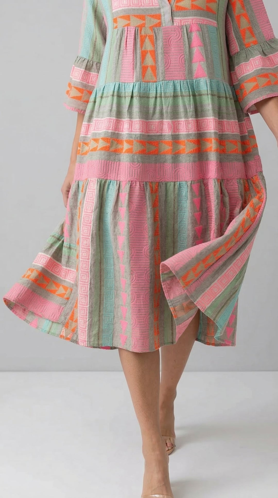 Zolira | Geometric Midi Dress