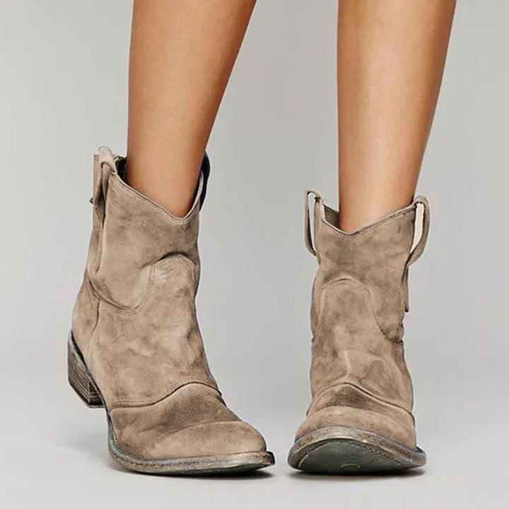 Sienna - Vintage Western Ankle Boots