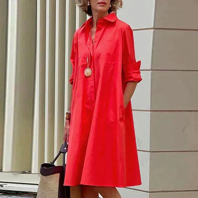 Jess | Casual Pocket Midi Dress
