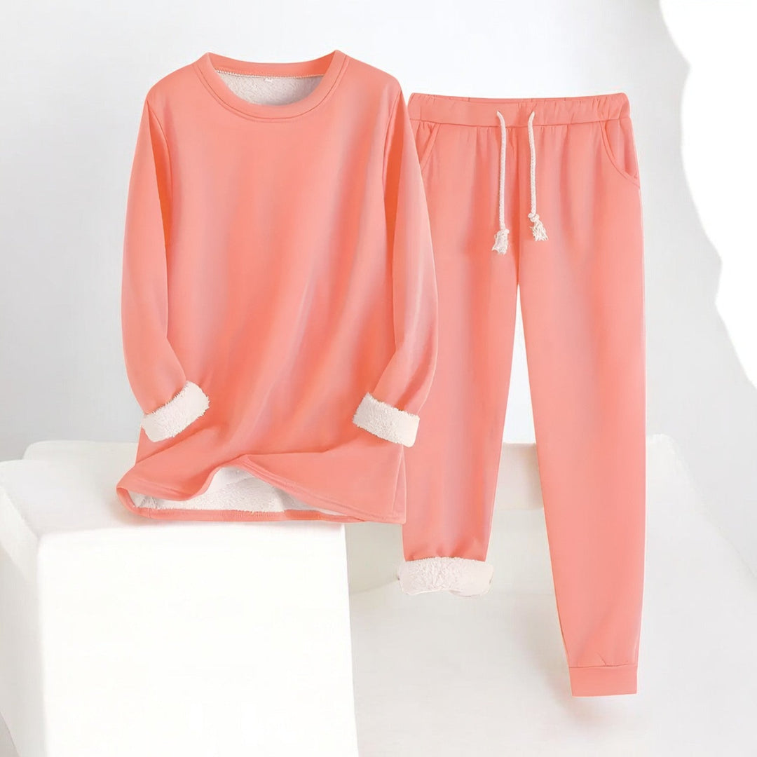Mia | Fleece Thermal Lounge Set