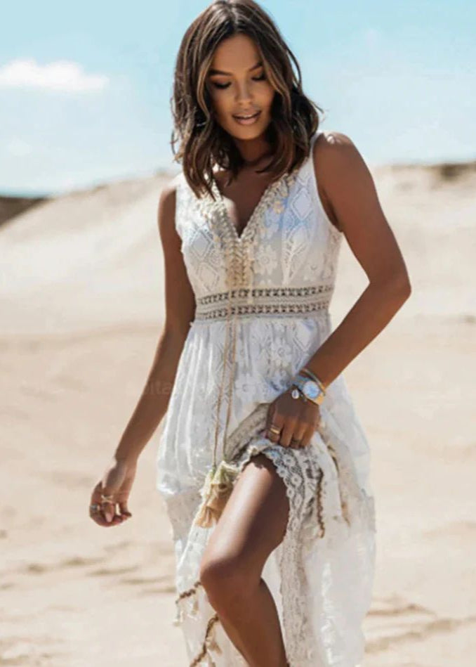 Kaia | Boho Elegant Midi Dress