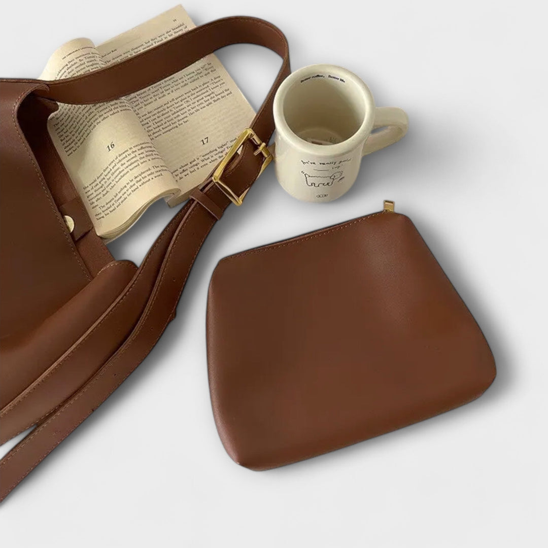 Elowra | Elegant Leather Shoulder Bag