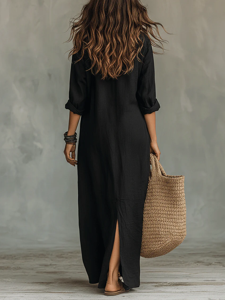 Soline | Buttoned Maxi Dress