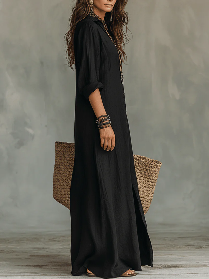 Soline | Buttoned Maxi Dress
