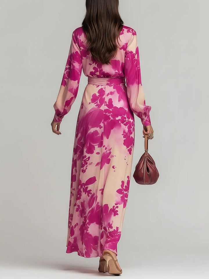 Rosalie | Floral Belted Maxi Dress