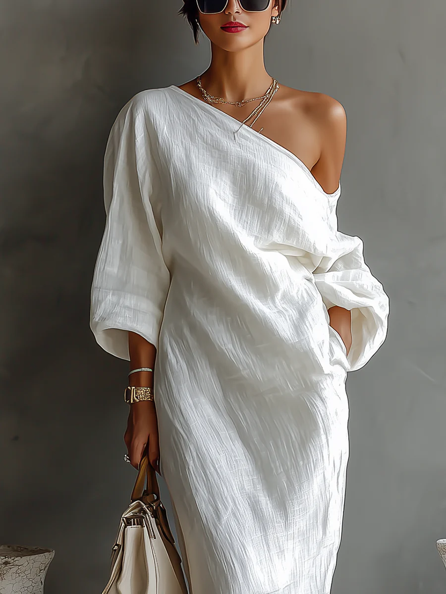 Nerina | One-Shoulder Maxi Dress